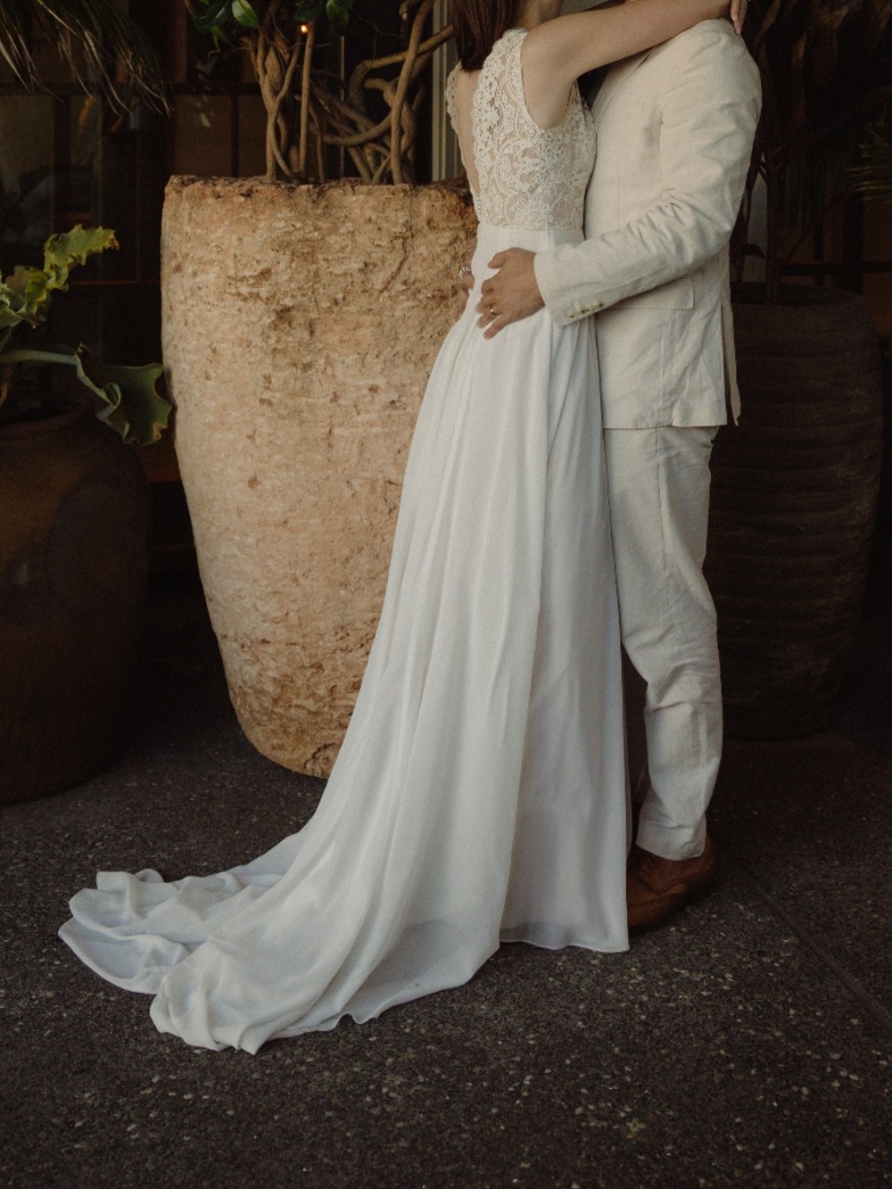 BHLDN Willowby Taryn wedding dress size 0 ivory blush
